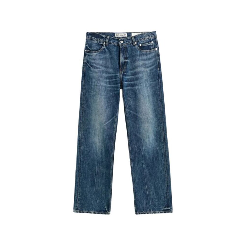 Our Legacy Blue Trousers - Wide-Leg Trousers Men